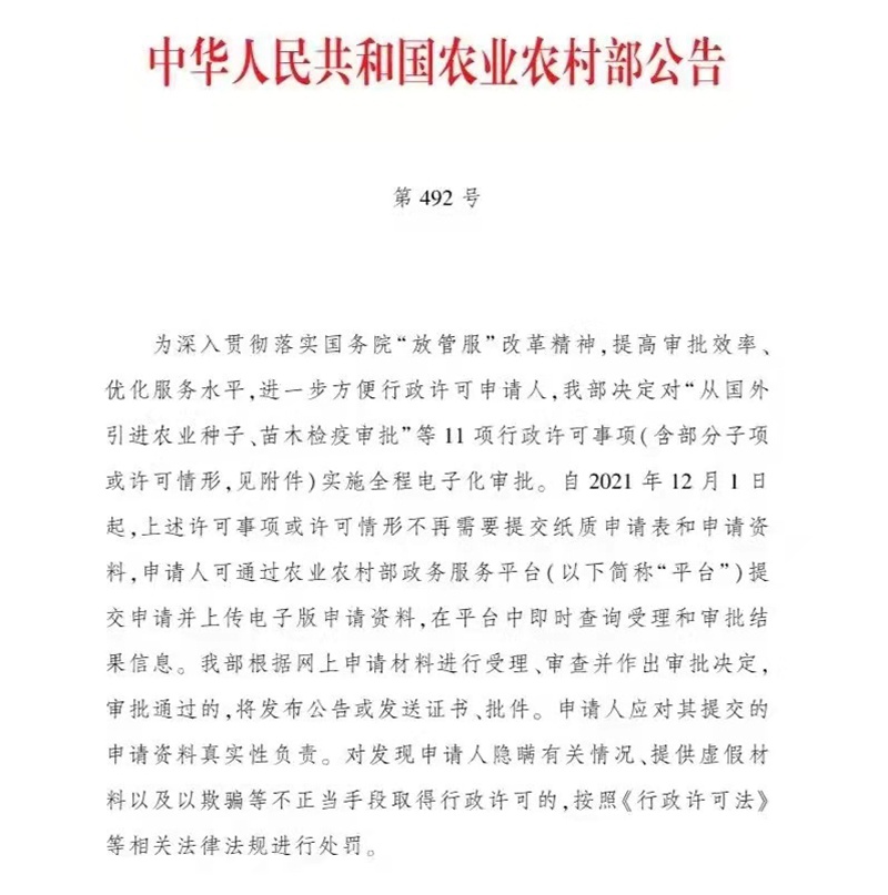 12月1日起施行！農(nóng)藥和肥料登記中的部分事項(xiàng)實(shí)施全程電子化審批(圖2)